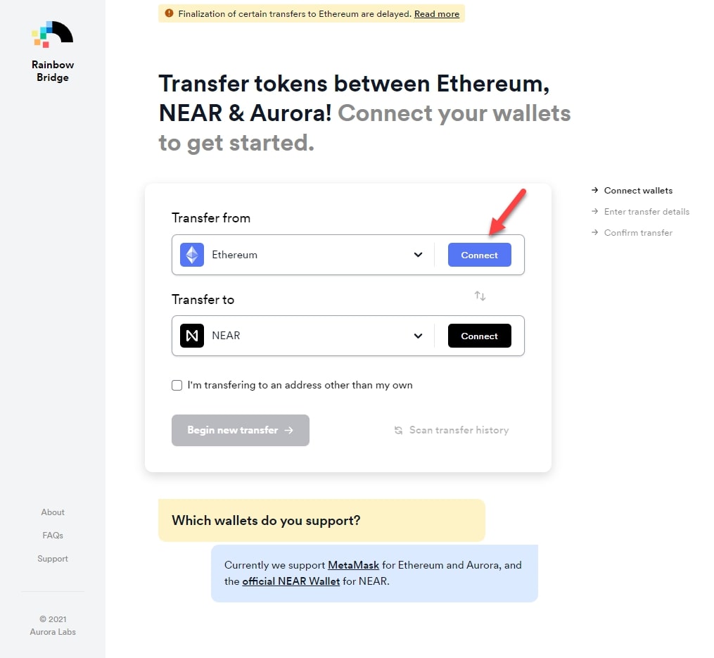 B1 Nhấn connect dể kết nối ví Metamask