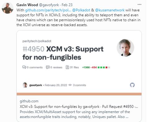 Phát biểu về XCM v3 của Gavin Wood