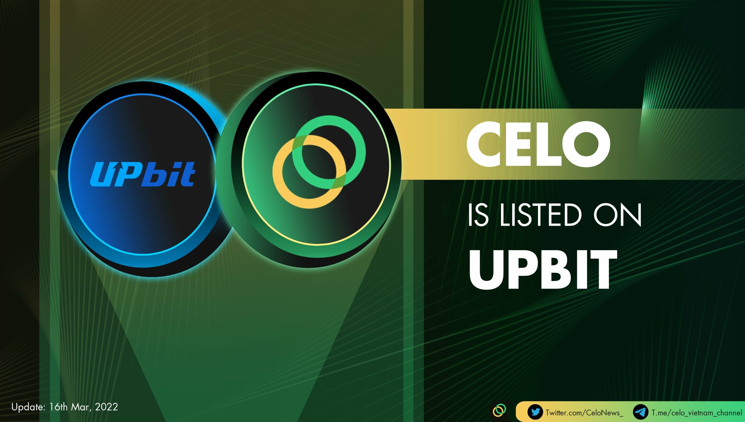 Celo listed on Upbit