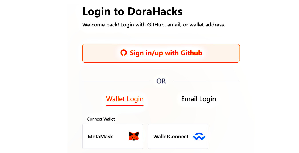 Chon-Github,-Wallet-hoac-Email-de-tao-tai-khoan-DoraHacks