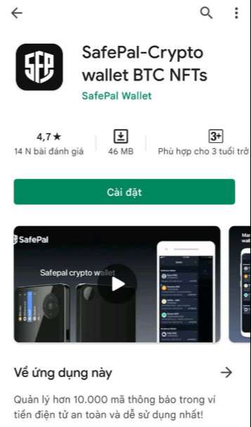 Tải SafePal wallet trên ứng dụng 