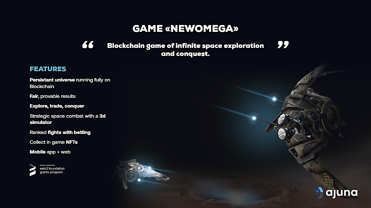 NewOmega- Game Blockchain khám phá và chinh phục không gian vô hạn