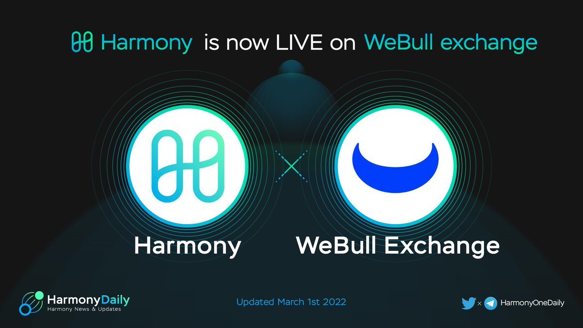 Harmony hợp tác với WeBull Exchange