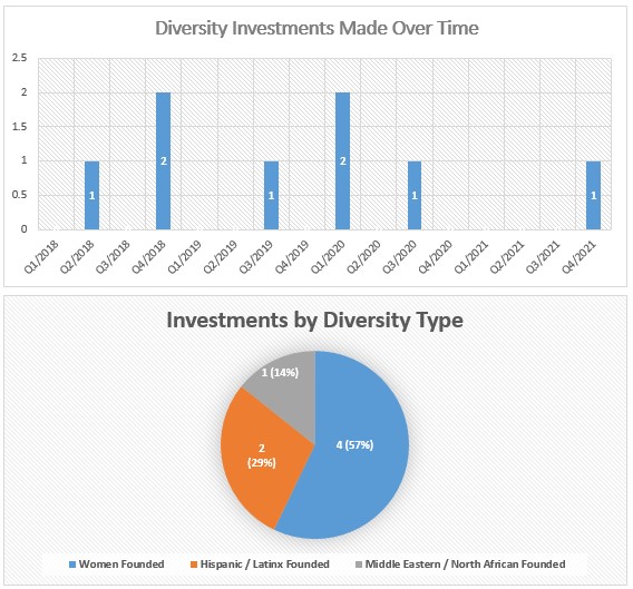 Investments by Diversity Type