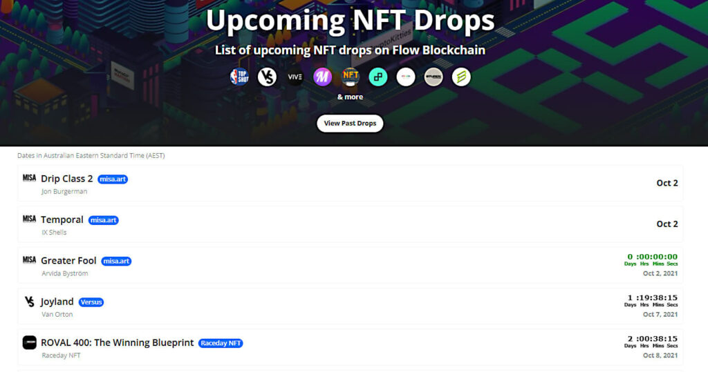 Lịch-NFT-Drops