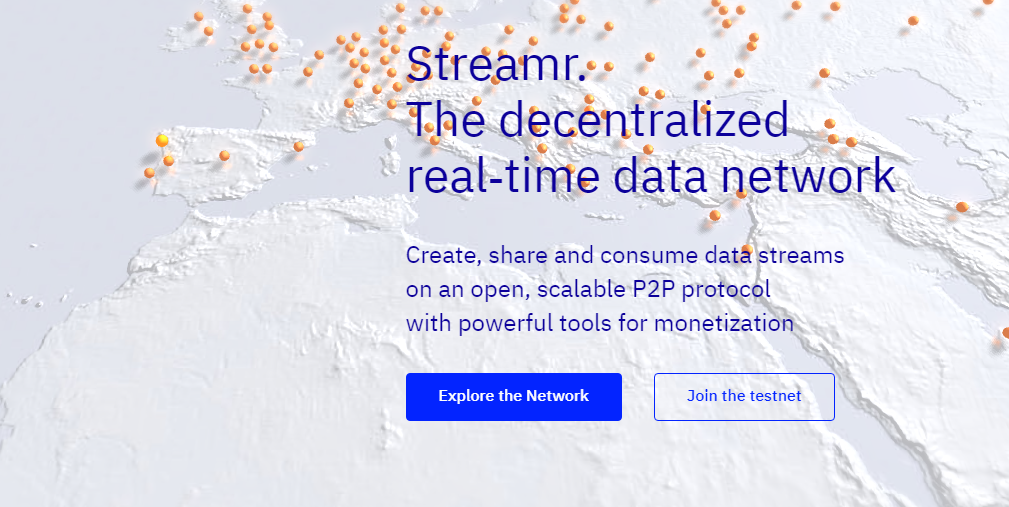 Streamr network là một trong số các dự án blockchain về bigdata