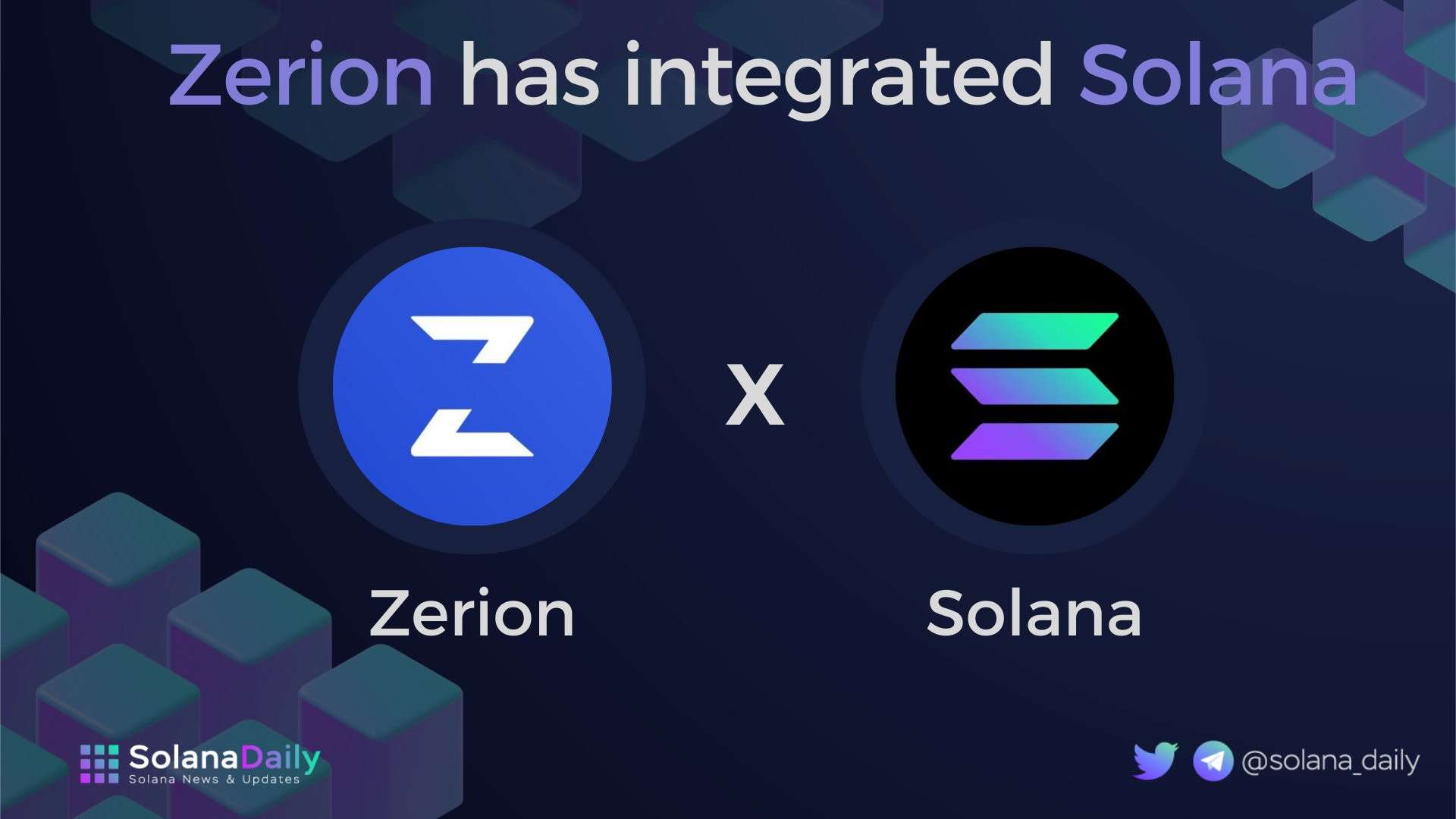 Zerion tích hợp mạng Solana