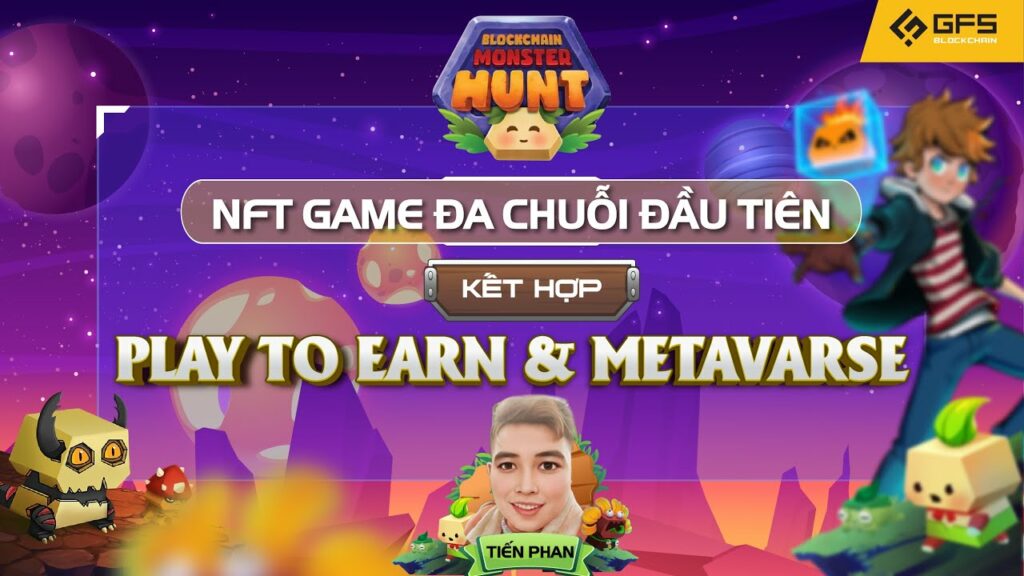 blockchain monster hunt bcmc nft game da chuoi dau tien ket hop play to earn metaverse