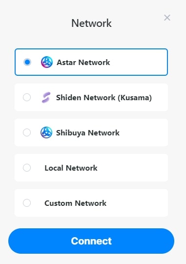 Kết nối với network Astar