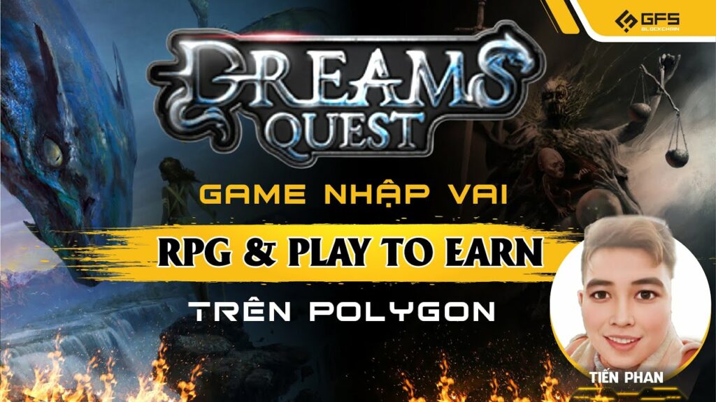dream quest game nhap vai rpg play to earn tren polygon