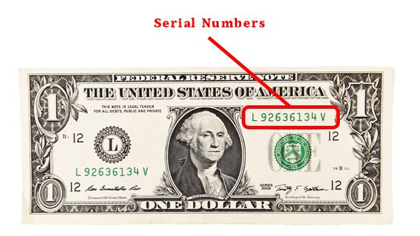 Serial Number của tờ tiền đô la