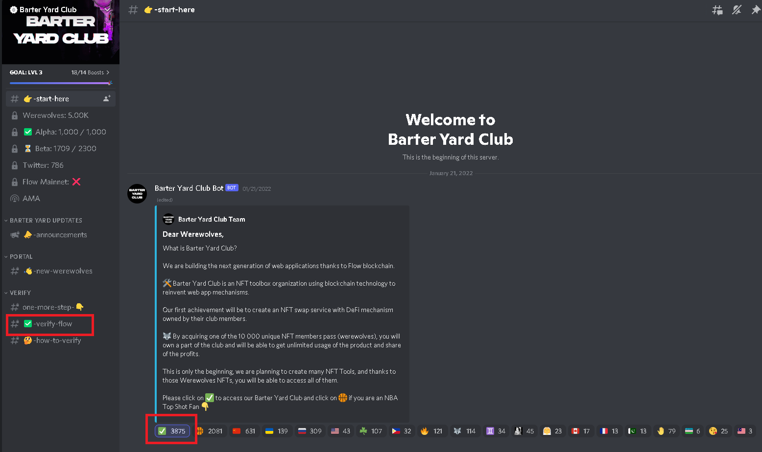 Verify Barter Yard Club on Discord