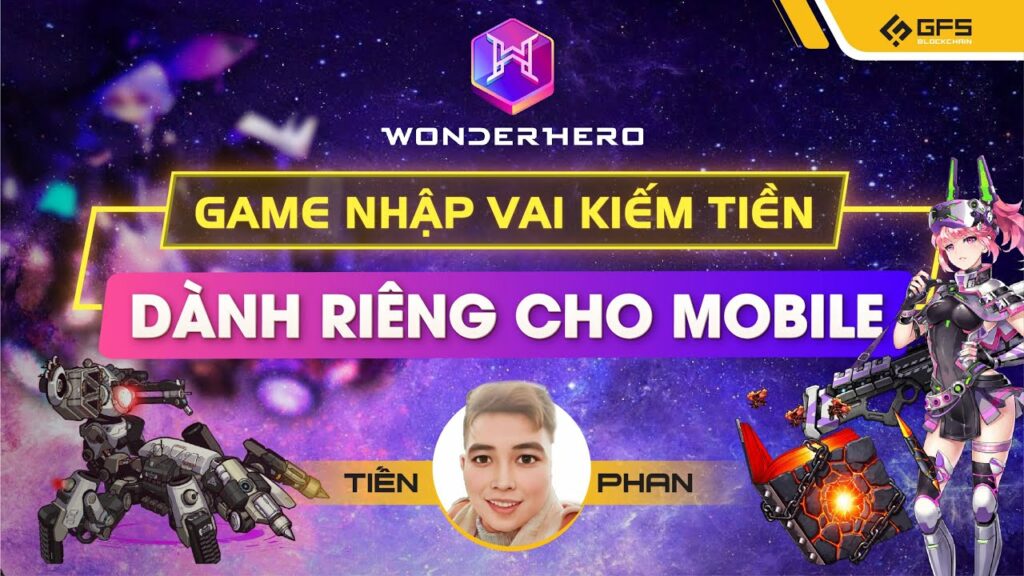 wonderhero wnd game nhap vai kiem tien dau tien danh rieng cho mobile review nft game mobile