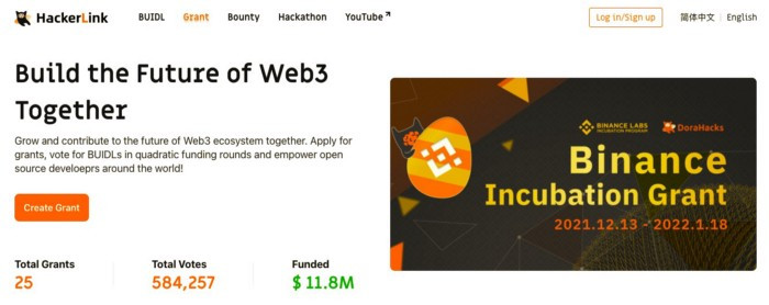  Sử dụng “Tạo tài trợ” từ trang Tài trợ của HackerLink để tạo vòng tài trợ bậc hai
