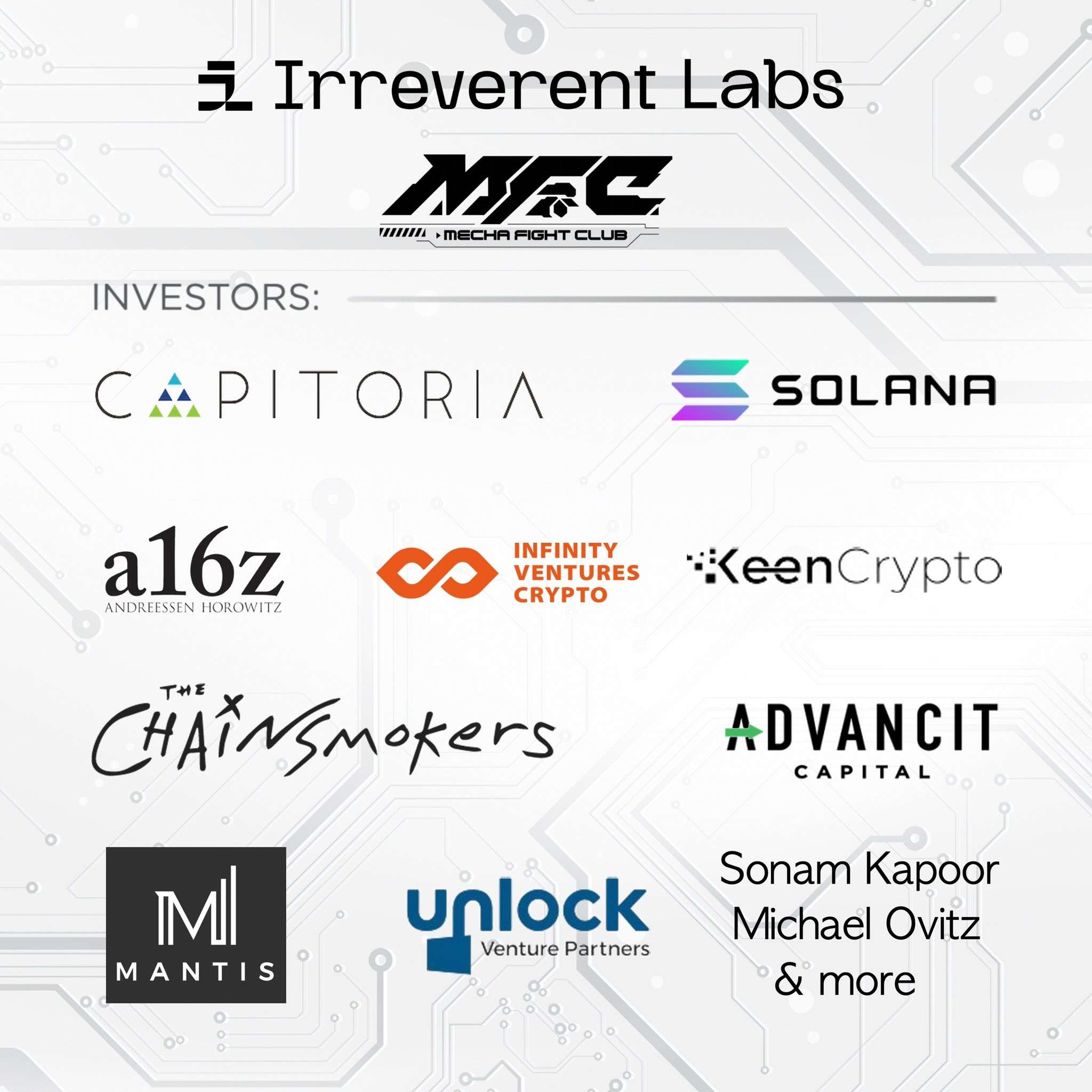 Investor of Irreverant Labs