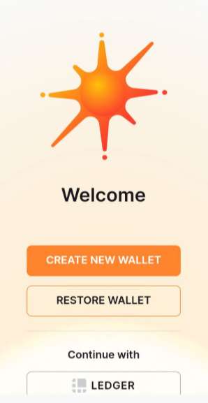 Solflare wallet trên ứng dụng di động