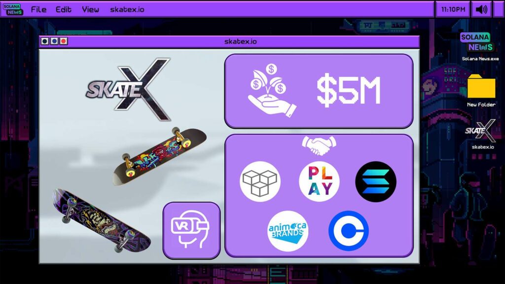 SkateX raised 5 million dollars