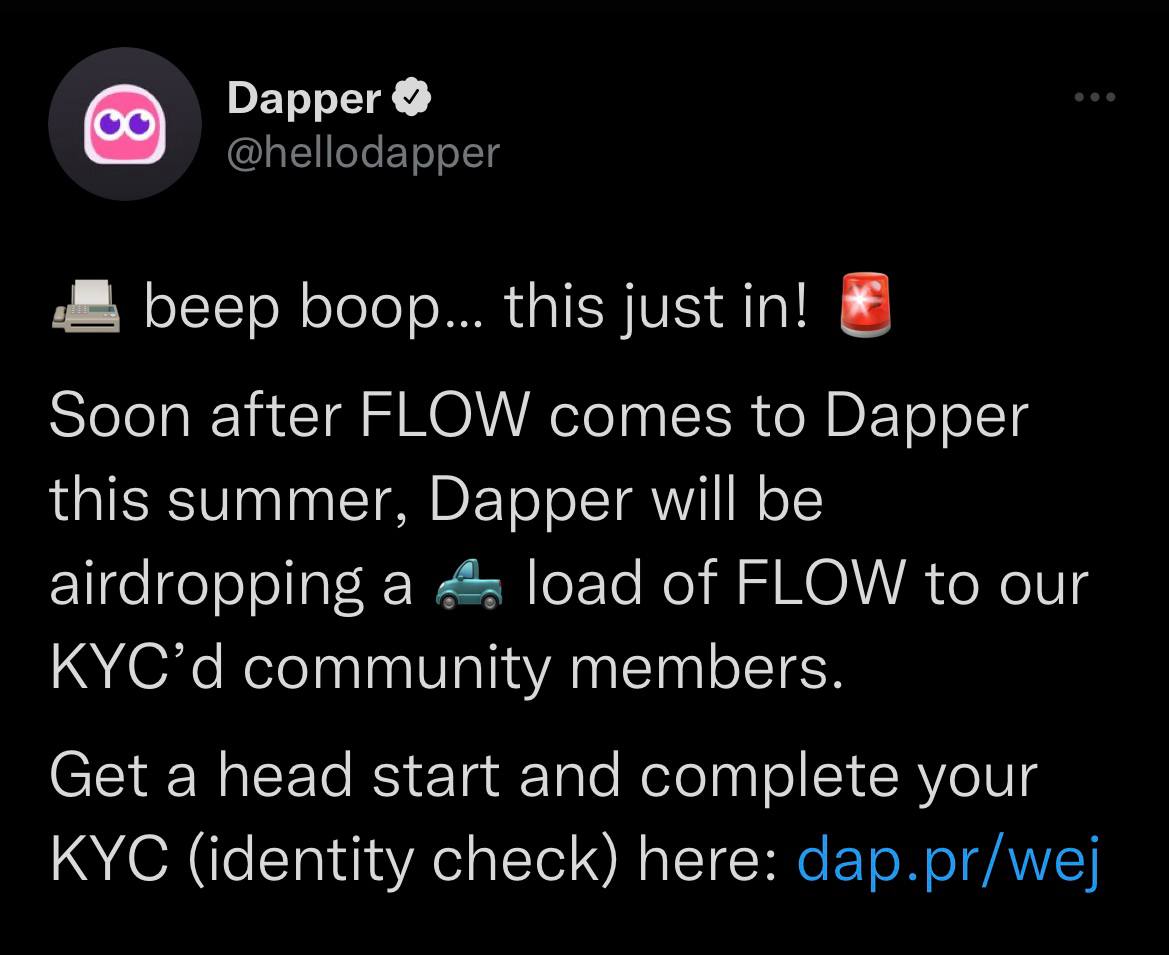 Dapper Airdrop