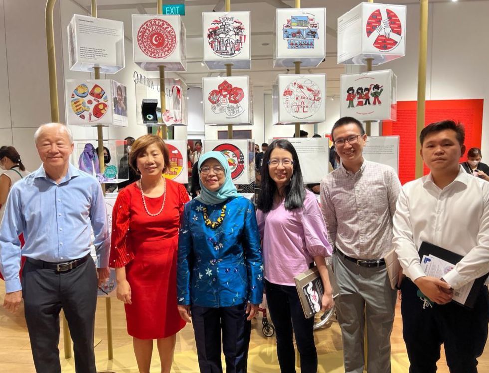 Đội ngũ ATA, Tổng thống đời thứ 8 của Singapore: Halimah Binti Yacob, và Co-Founder của The Good Blockchain.