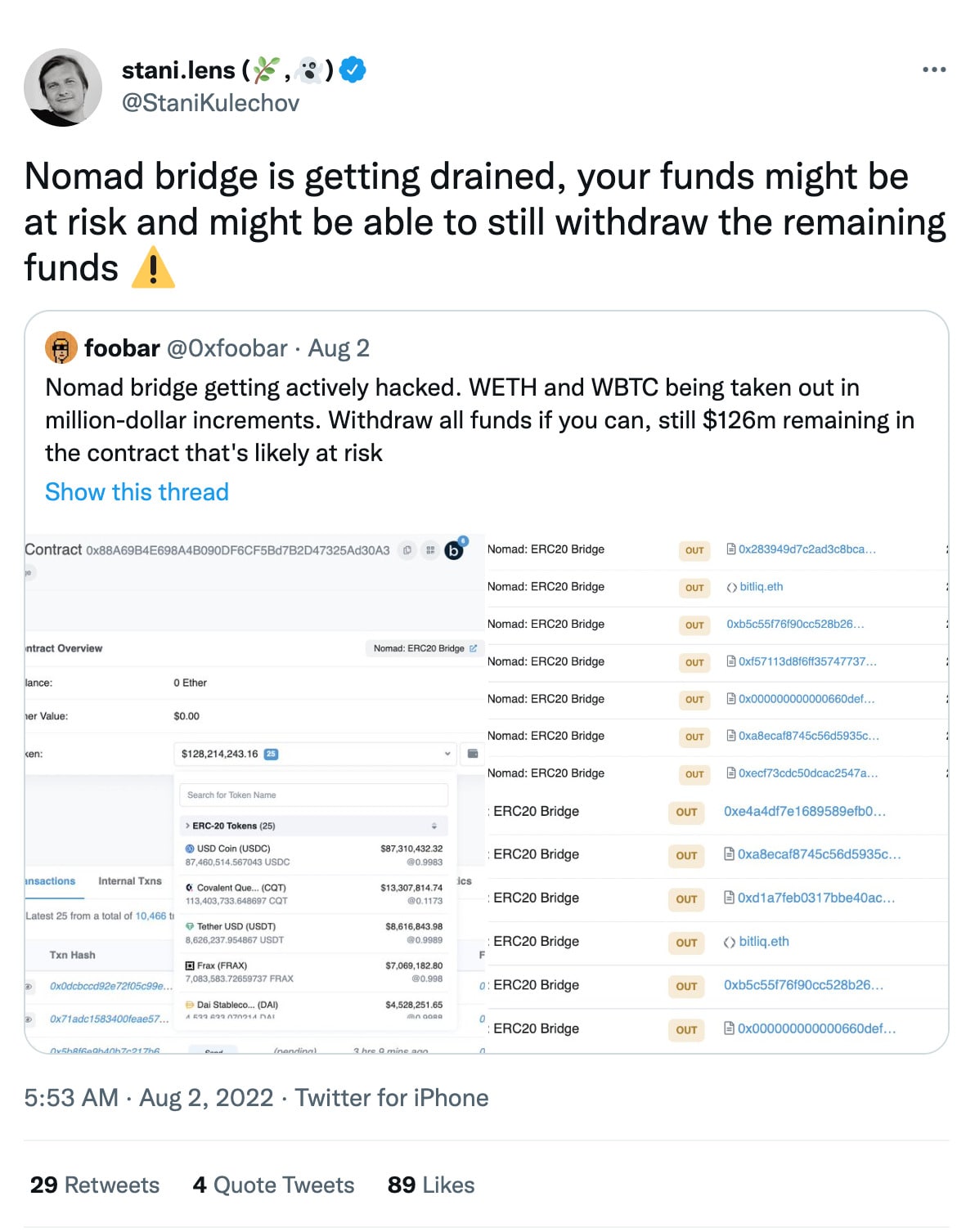 Nomad Bridge bị hacker tấn công