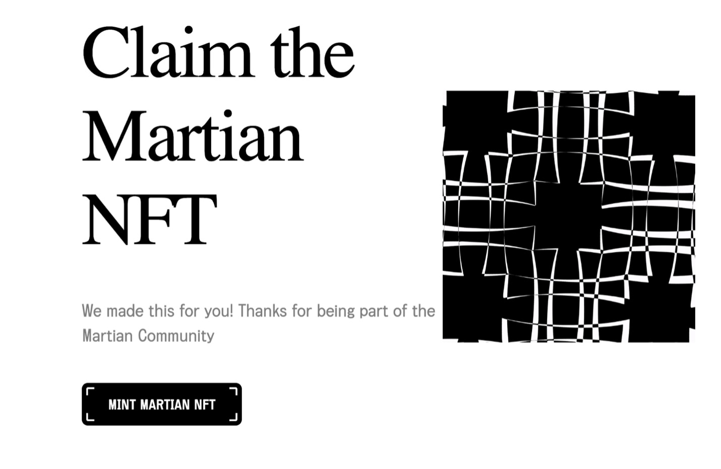 Bước 11: quay lại trang Martian và chọn nút “Mint Martian NFT”