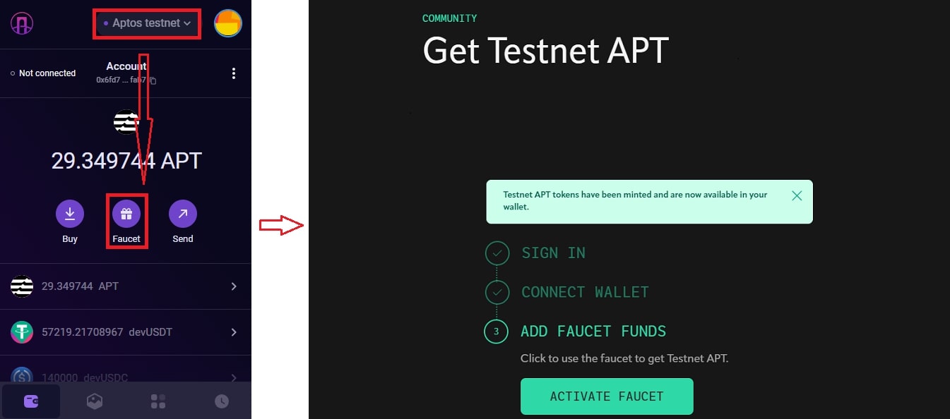 Faucet APT Testnet