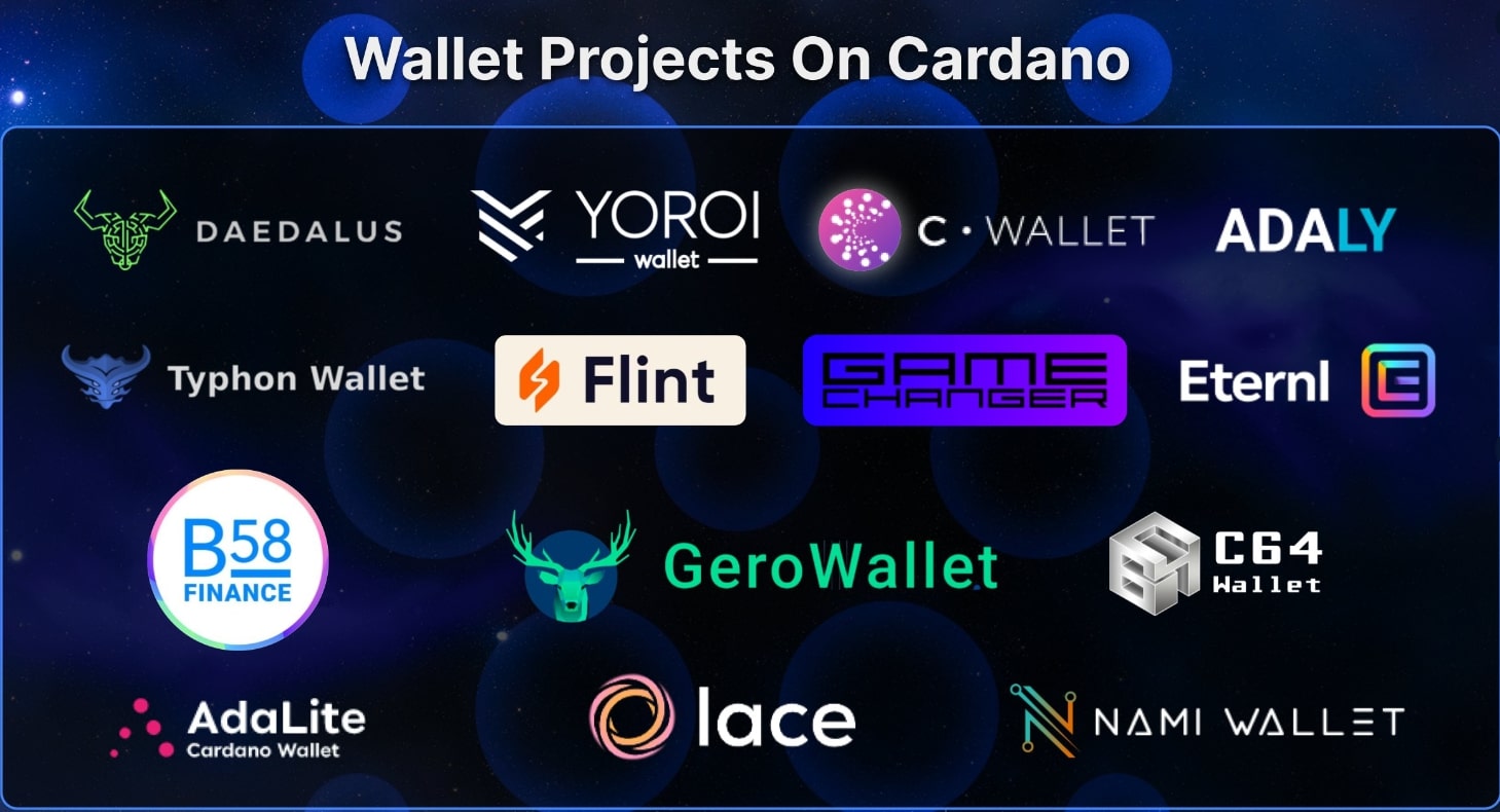 Top ví với lượng người dùng cao trên Cardano