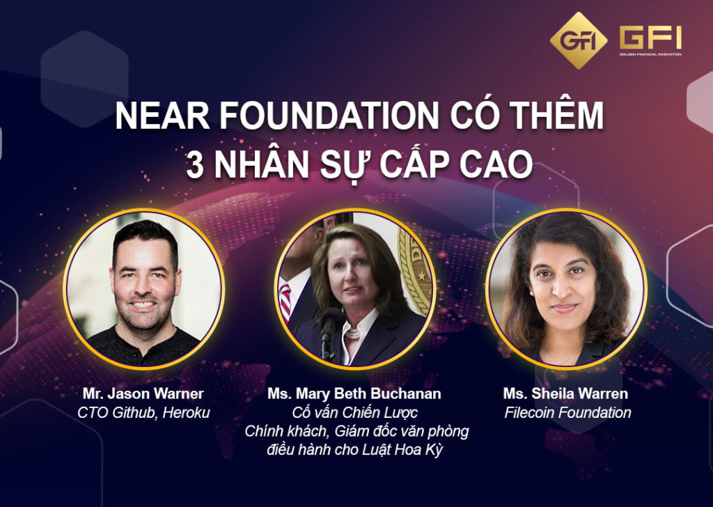NEAR Foundation thêm 3 thành viên cấp cao