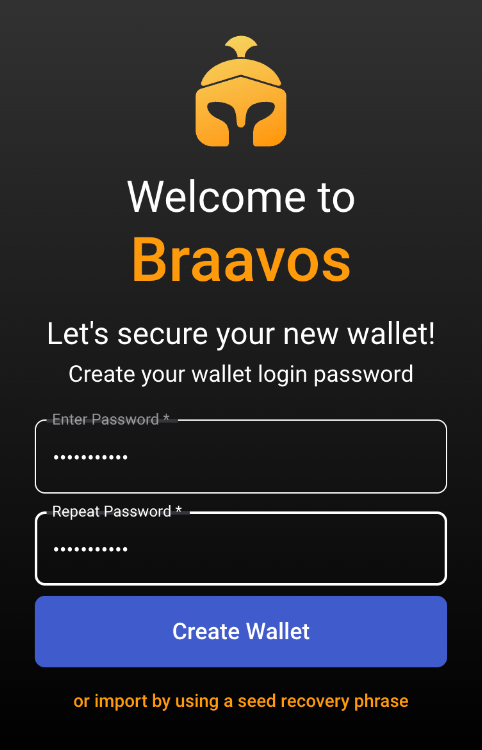 Create Braavos wallet 