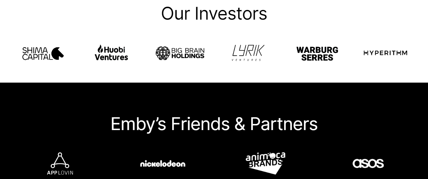 Các quỹ đầu tư lớn và đối tác làm nên sự thành công của PlayEmber
