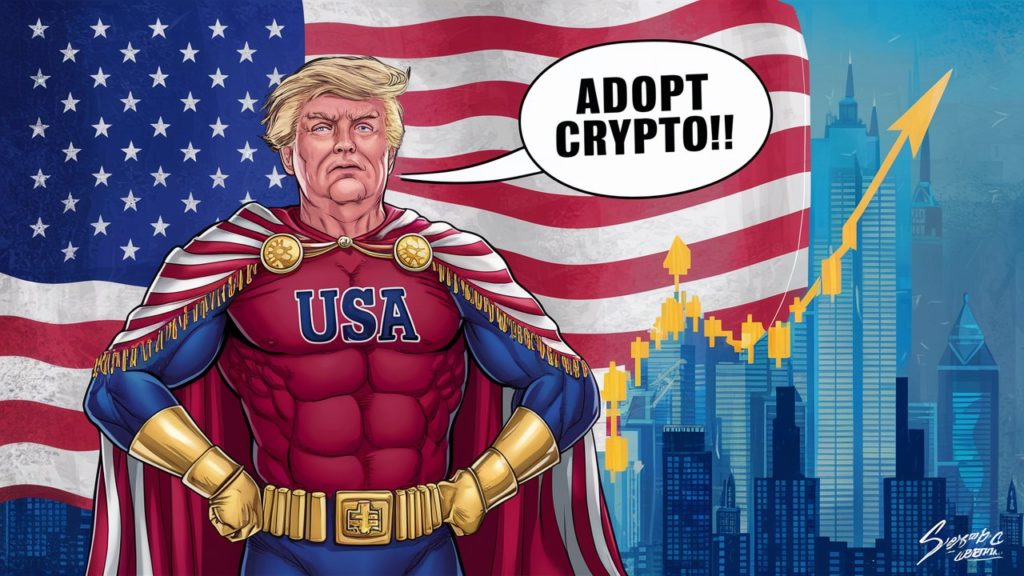 Bài phát biểu của ông Trump rất được lòng giới mộ điệu crypto (Nguồn: Hình ảnh được tổng hợp và có thể được tạo ra từ các công cụ AI)