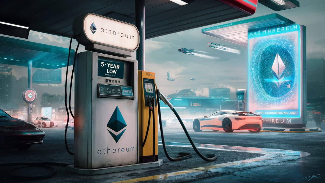 Phí gas trên Ethereum giảm xuống mức thấp kỉ lục trong 5 năm qua