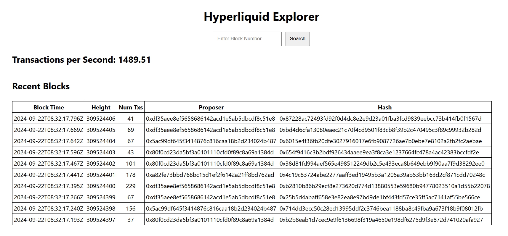 Hyperliquid Explorer