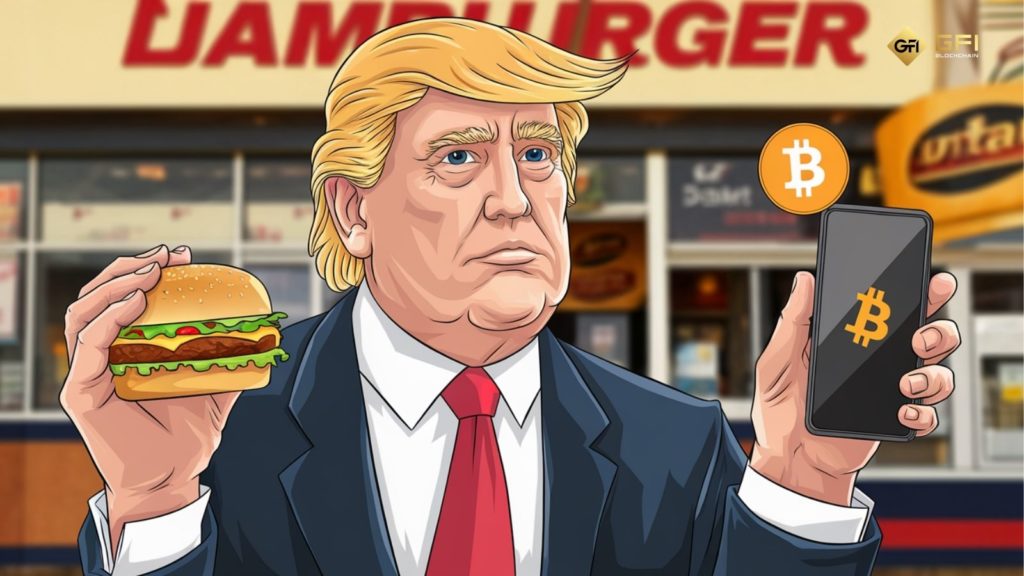 Donald Trump công khai sử dụng Bitcoin để thanh toán Hamburger